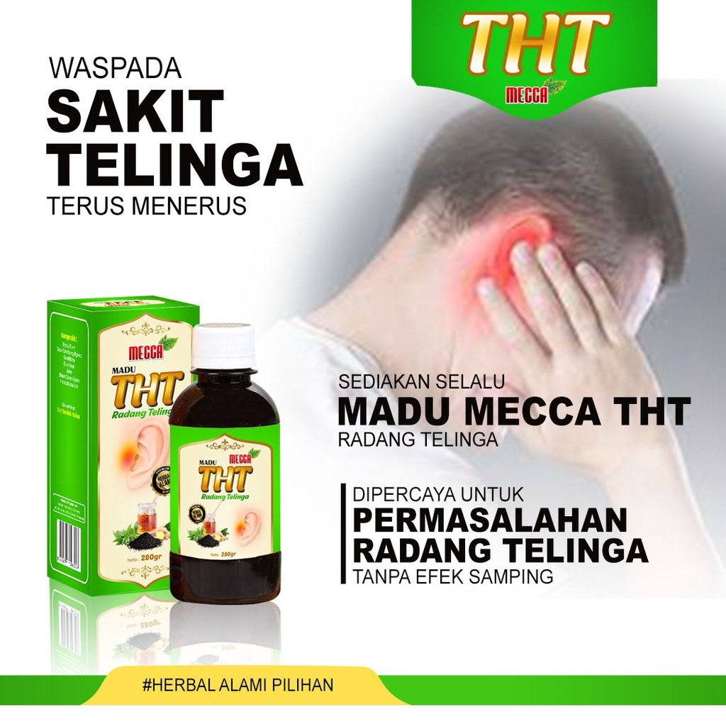 Mecca - Madu Mecca THT Hijau radang telingga 280 gram Mengatasi permasalahan Telinga Bernanah Teling