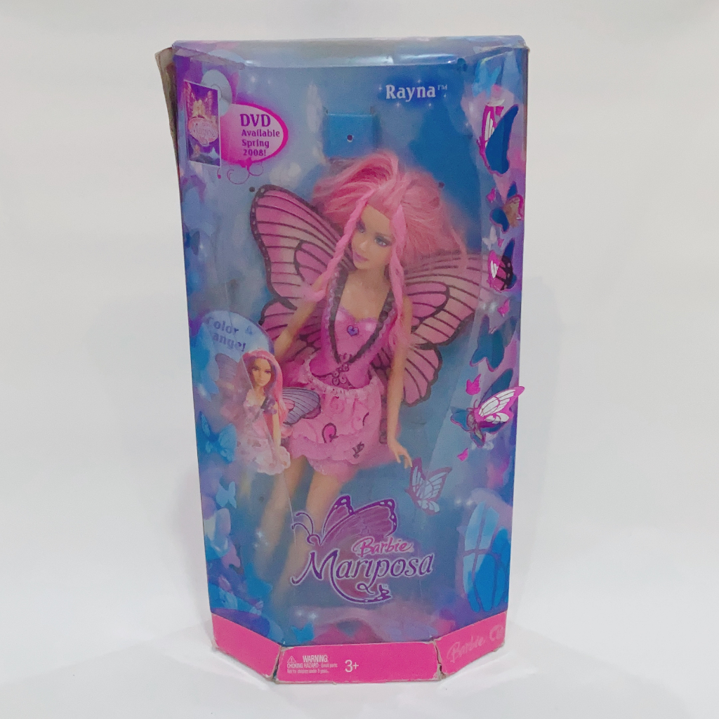 Boneka Barbie Mariposa Rayna dari Barbie Movie Mariposa 2008 Boneka Barbie Fairy Original ASLI MATTE