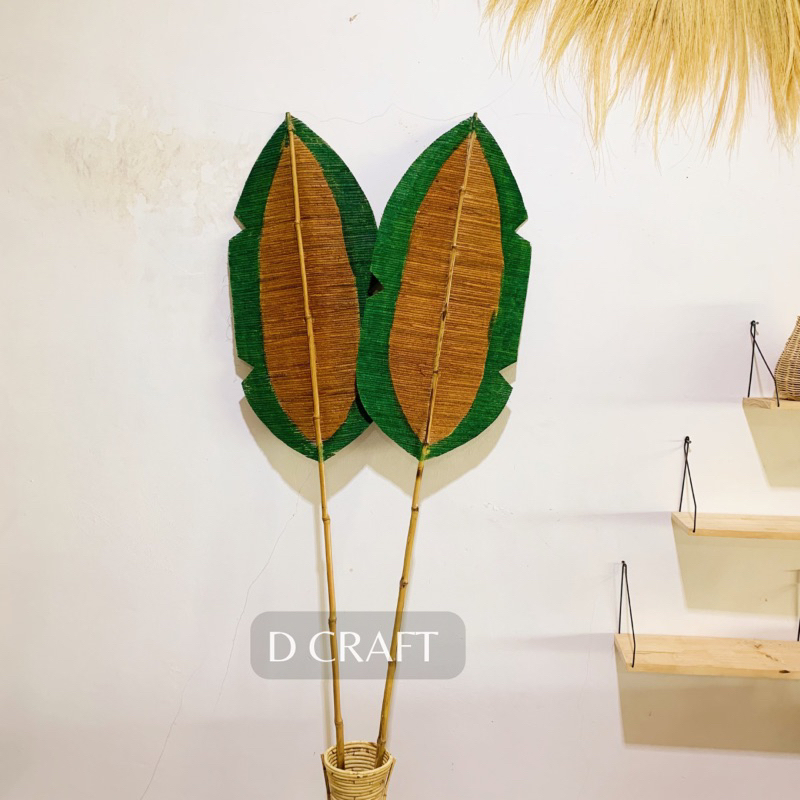 Dekorasi Daun Pisang Hijau Daun Pisang Kering Daun Kering Daun Rustic Hijau Daun Properti