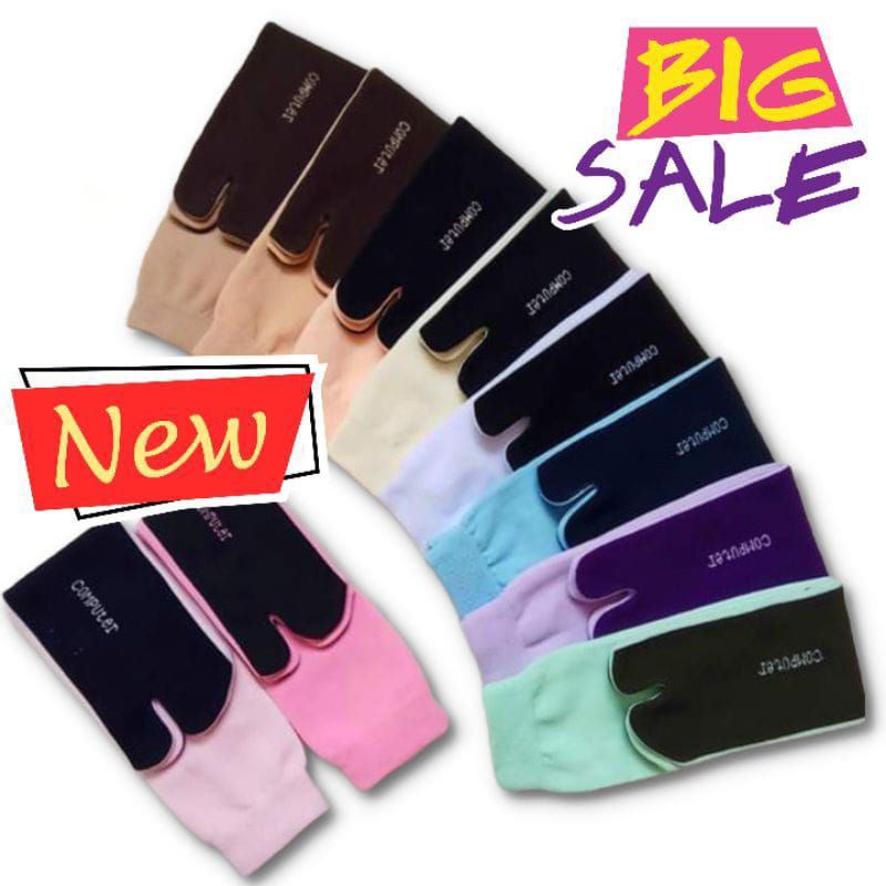 Promo kaus kaki jempol telapak hitam / kaos kaki jempol / kaos kaki muslimah
