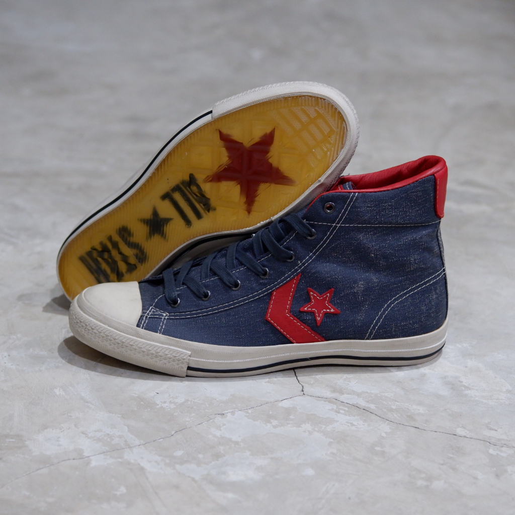 JOHN VARVATOS X CONVERSE STAR PLAYER MID BLUE