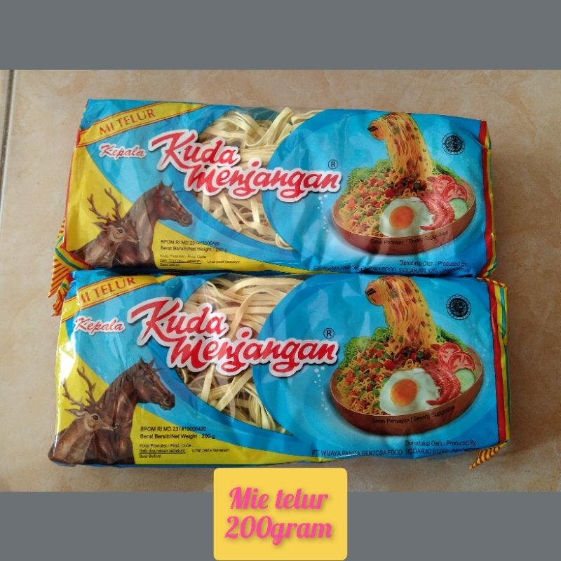 

mie telor kuda menjangan 200g/ mi telur/ mi kuda menjangan/ mie tenor kijang