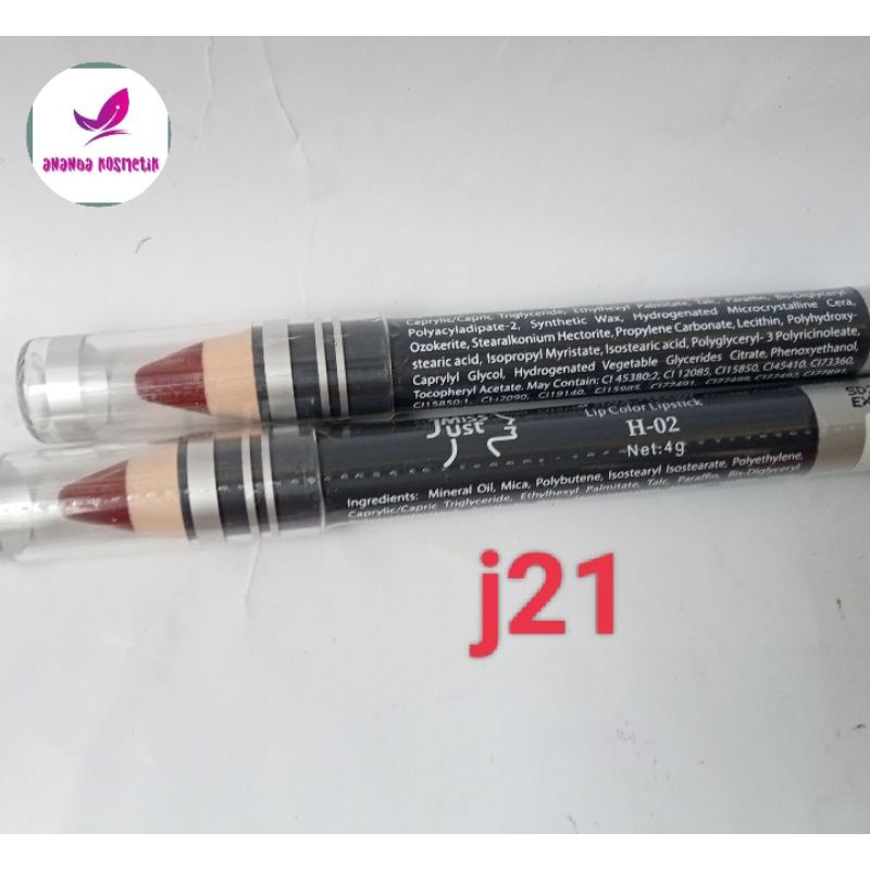 LIPSTIK JUSTMISS SERUT J 21 - LIPSTIK JUST MISS SERUT J 21 - LIPSTIK PENSIL