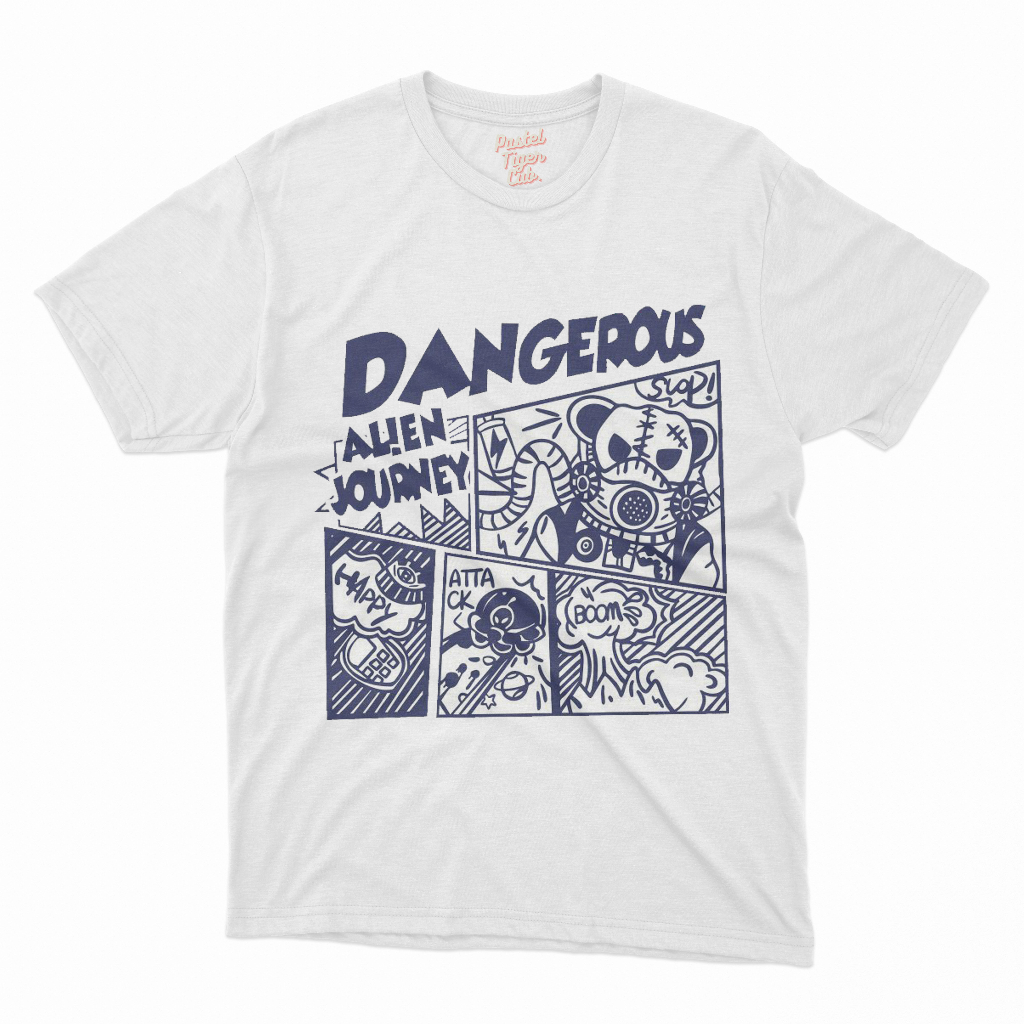 BAJU KAOS ALIEN Dangerous Alien Journey