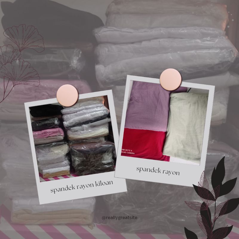 Spandek rayon super/bahan spandek rayon potongan