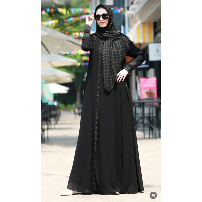 PRELOVED AZRA ABAYA KAYUNIE PREMIUM HITAM