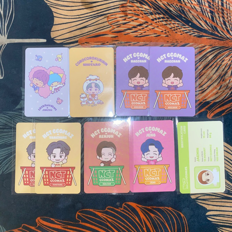 trading card tc ccomaz grocery store nct home konsep id card haechan yangyang kun renjun jeno