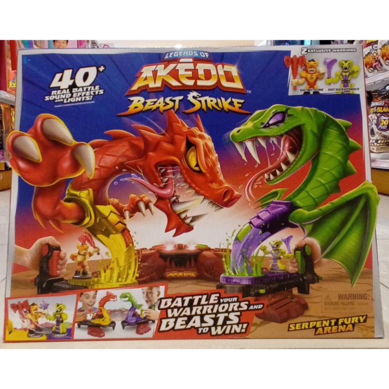 Akedo Beast Strike Serpent Fury Arena Battling Figure