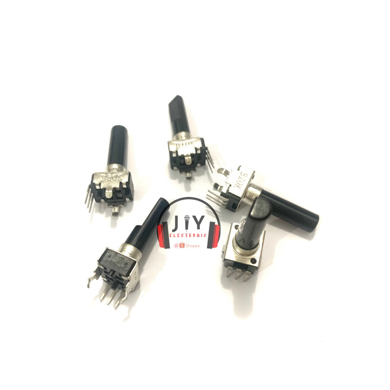 Potensio Mixer Kaki 3 / 3 Pin Hitam 10k / 20k / 50k