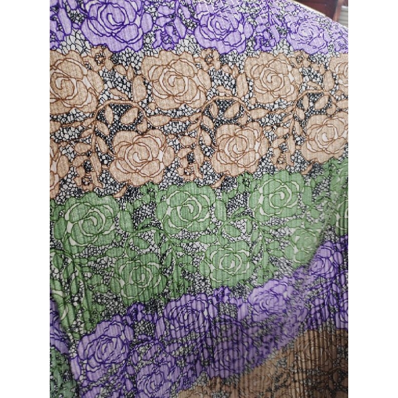 Bahan kain meteran Plisket motif Sc497Mdr harga per 0,5 meter