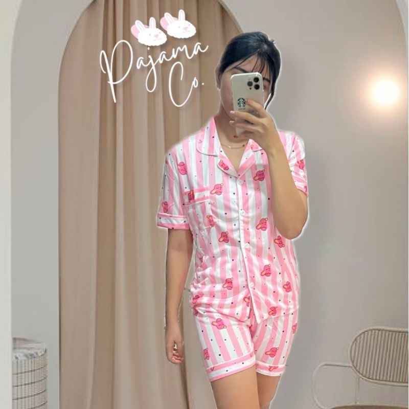 Piyama Wanita Import Karakter Bts Jungkook Cooky Pink