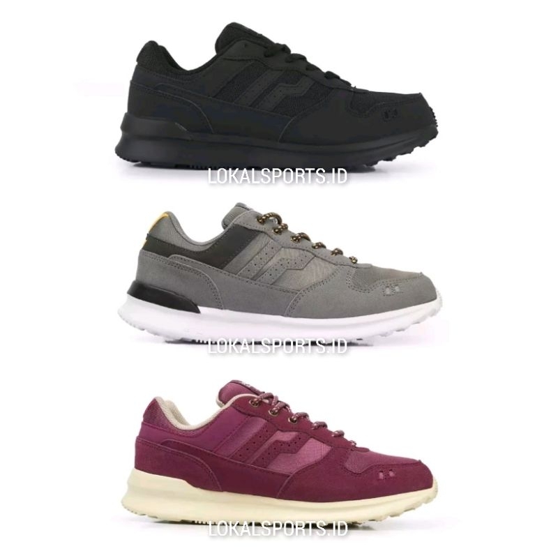 SEPATU SNEAKERS CASUAL PIERO JOGGER BLACK RAVEN BLACK - PIERO JOGGER BLACK BLACK BLACK100% ORI