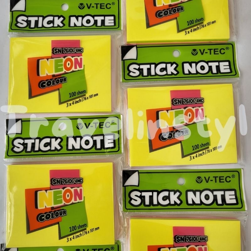 

Stick Note V-Tec 76x101 mm isi 100lembar