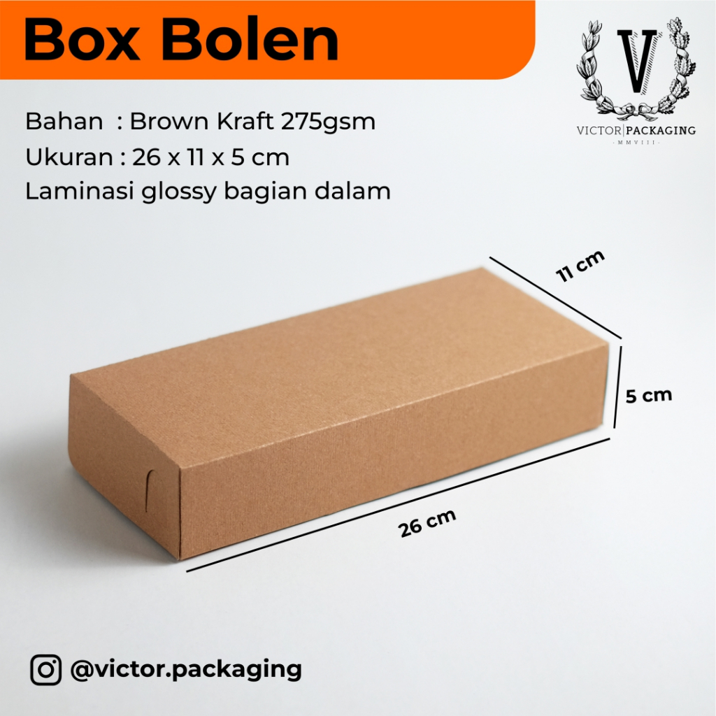 

(VICTOR) Box Bolen 26 x 11 x 5 cm