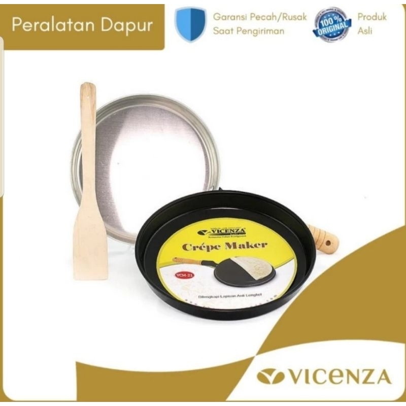 VICENZA : CREPE MAKER  WAJAN CETAKAN KULIT CREPES RISOL VCM 21