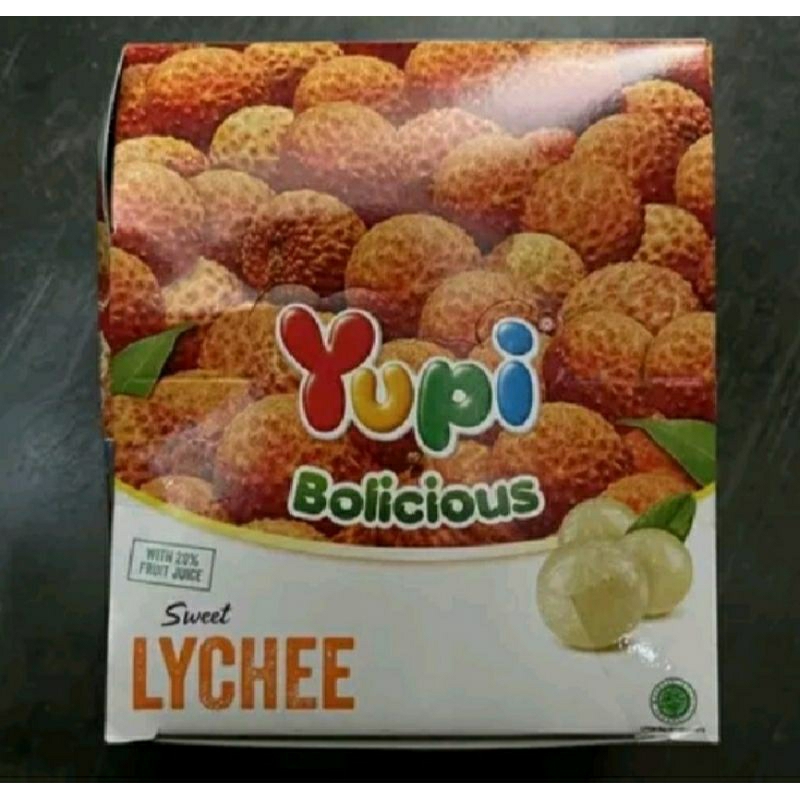 

PERMEN YUPI BOLICIOUS (Lychee & Jeruk) - 24 pcs