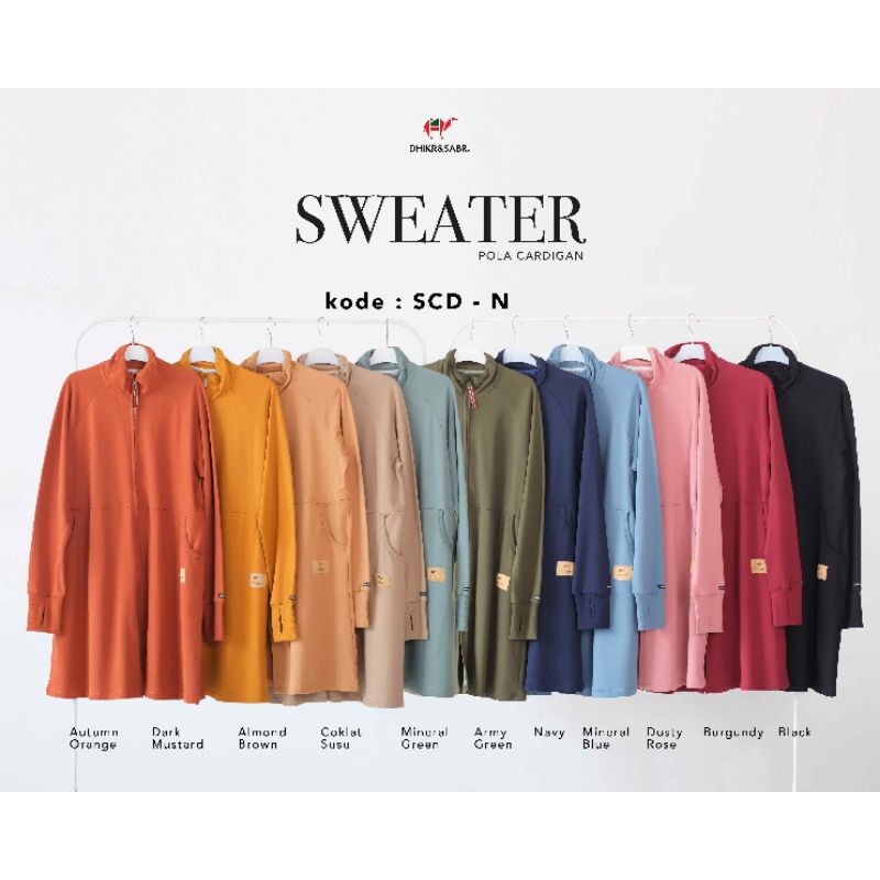 Sweater Oversize Cardigan Non Hoodie Dhikr&Sabr series