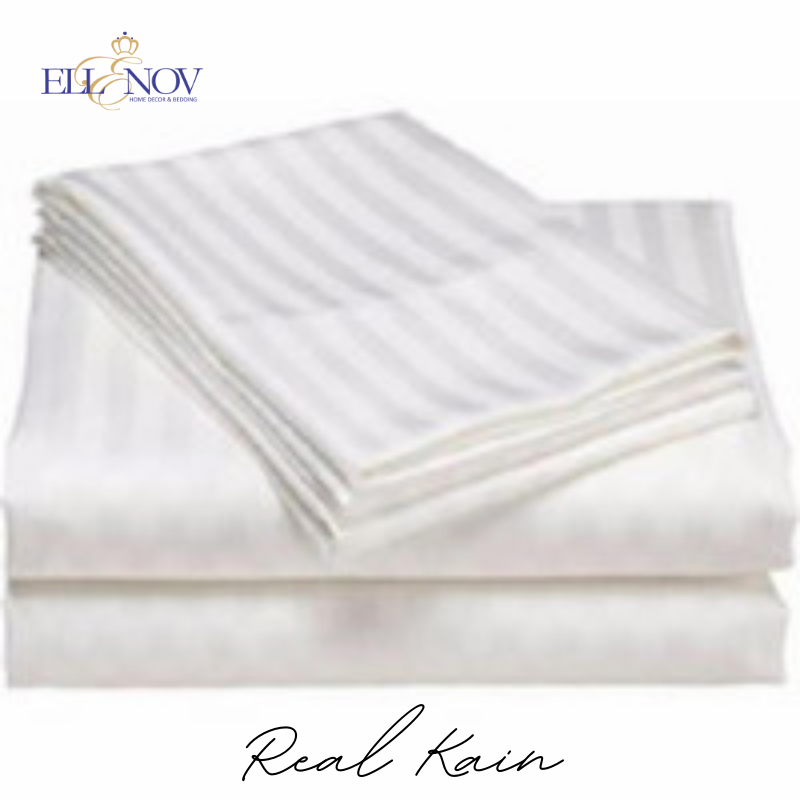 CUCI GUDANG Ellenov Sprei Putih Polos Katun Lokal Premium Sprei Hotel Sprei Adem Murah Sprei Premium