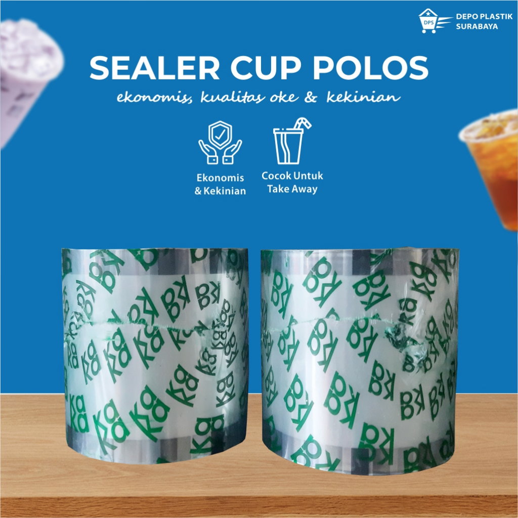 Sealer Cup Polos / Penutup Gelas / Plastik Sealer / Plastik Press