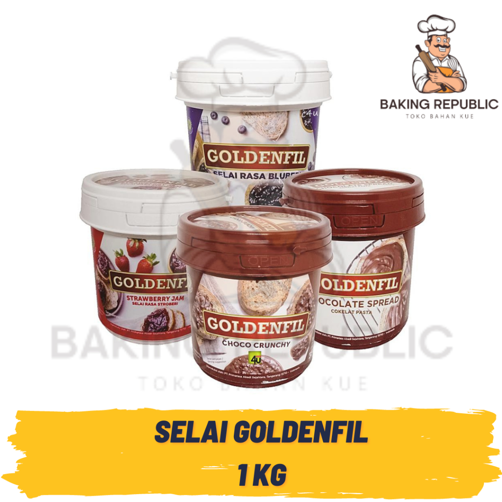 

BEST SELLER | SELAI GOLDENFILL | ALL VARIAN RASA LENGKAP | 1KG | 1 PAIL | KEMASAN PABRIK