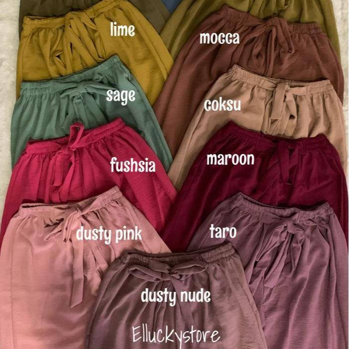 KULOT HW TALI RIBBON JUMBO CRINKLE AIRFLOW celana panjang