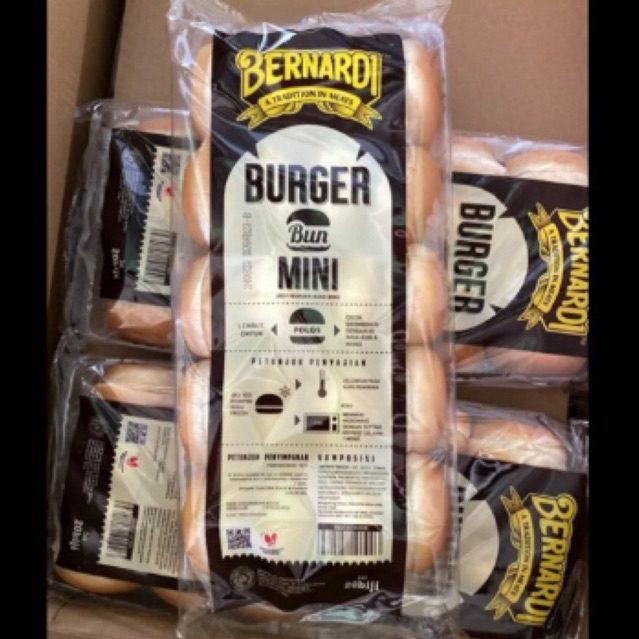 

Bernardi roti burger bun mini isi 20