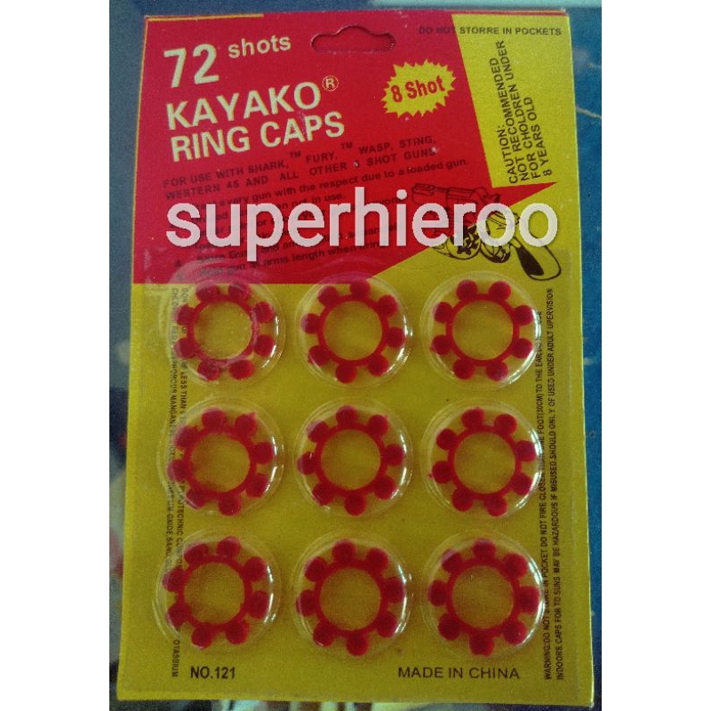 Kayako ring caps peluru mainan isi dompis doblis/ harga 1 lembar