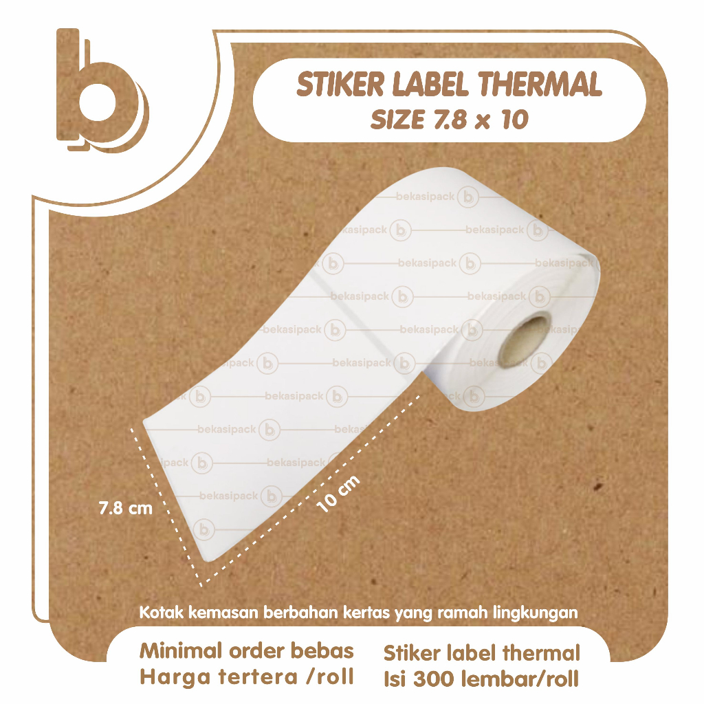 

Stiker Label Thermal 7.8x10 I SLT00422