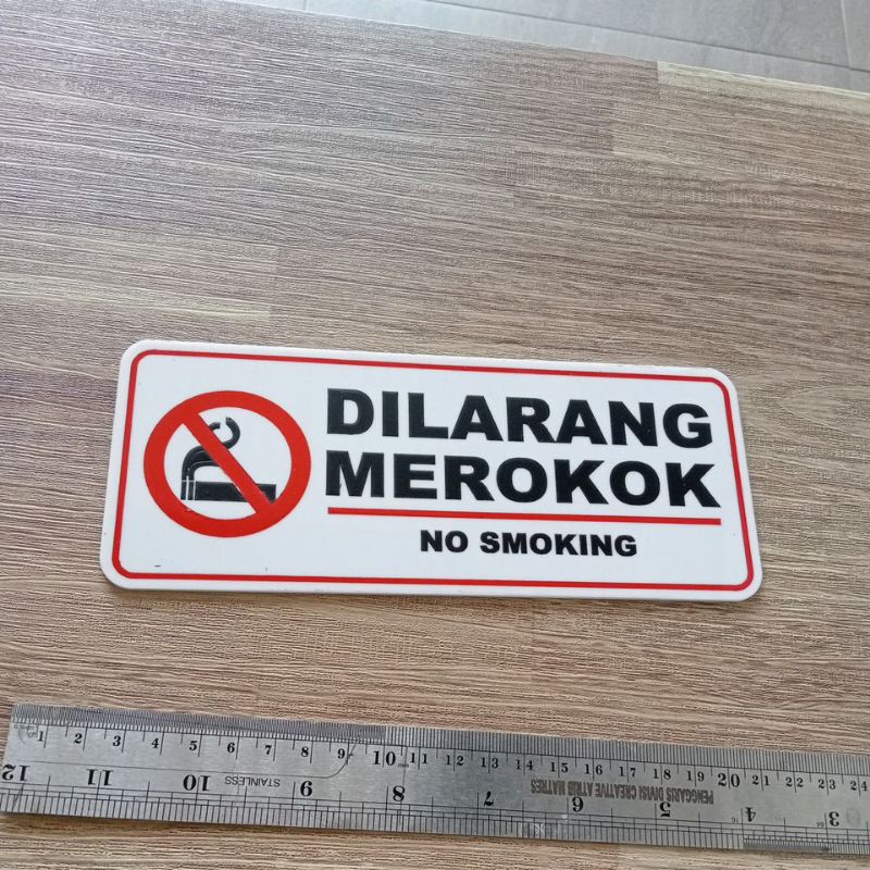 

Signage Label Penanda Dilarang Merokok Akrilik Exclusive