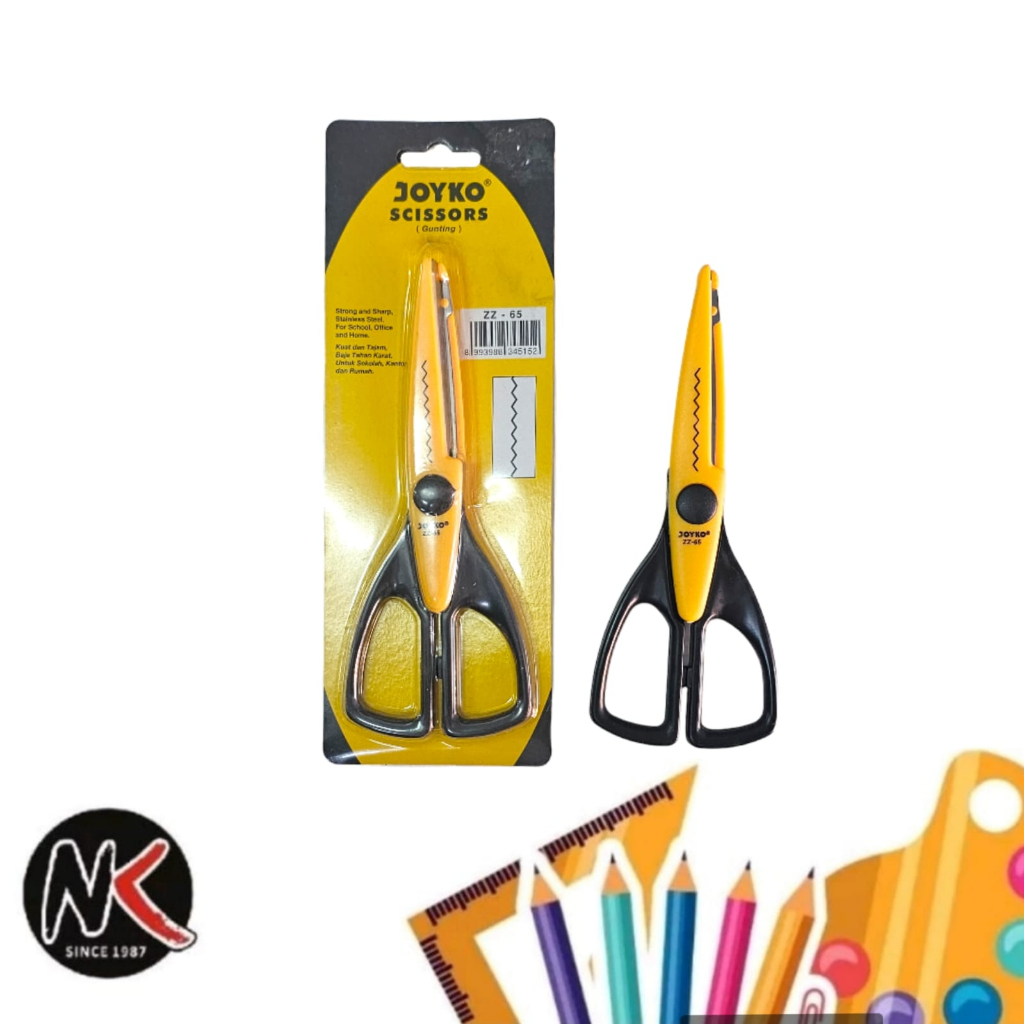 

Gunting Zigzag JOYKO Scissors ZZ-65 (ZZ65) / Gunting Hias / Prakarya