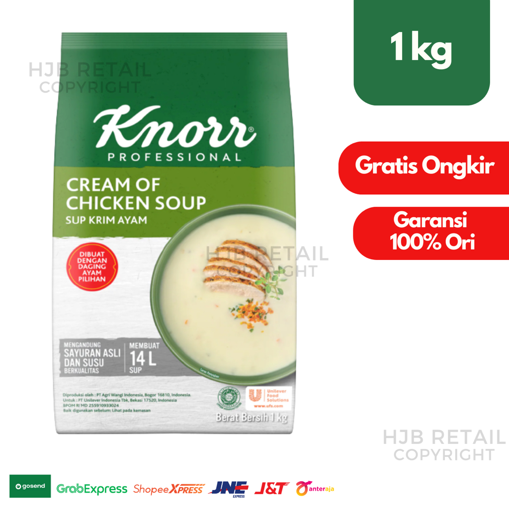 

Knorr Cream of Chicken Soup 1kg ( Krim Sup Rasa Ayam / Cream Soup Ayam )