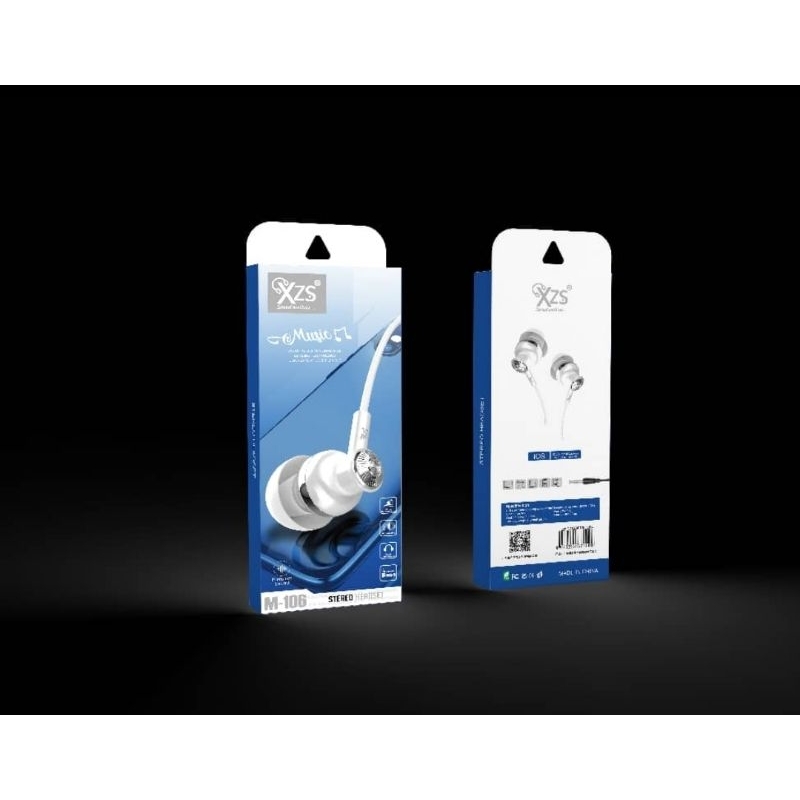 HANDSFREE XZS M106 MEGABASS / EARPHONE STEREO XTRABASS NEW