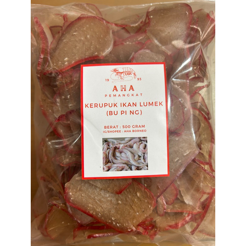 

Krupuk Lumek / Bu Pi Ng / Krupuk Ikan Lomek Khas Pemangkat