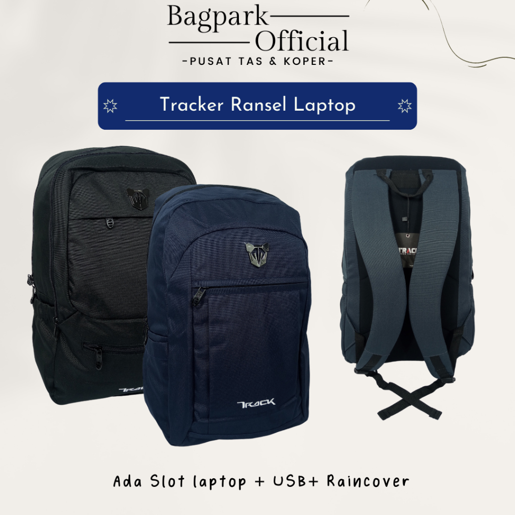 Tas Ransel Pria Tracker Original Tas Backpack Laptop Tas Ransel Sekolah Remaja Tas Kerja Kuliah Moti