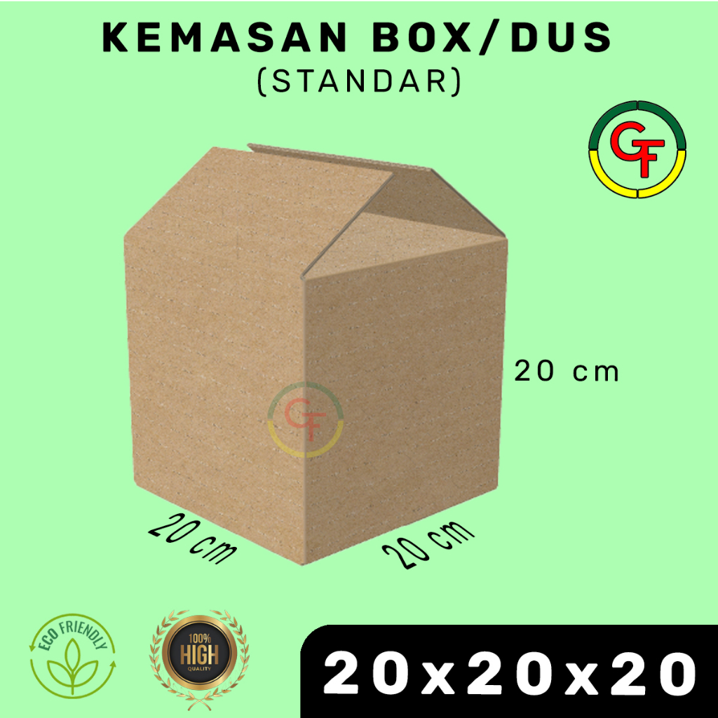 

Kardus Box Karton Kotak Dus Packing Polos Murah 20x20x20 cm