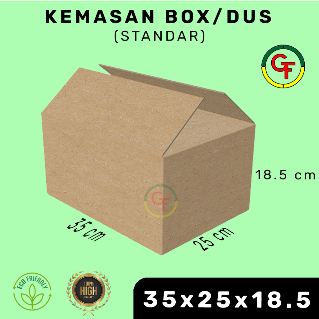 

Kardus Box Karton Kotak Dus Packing Medium Polos 35x25x18.5 cm