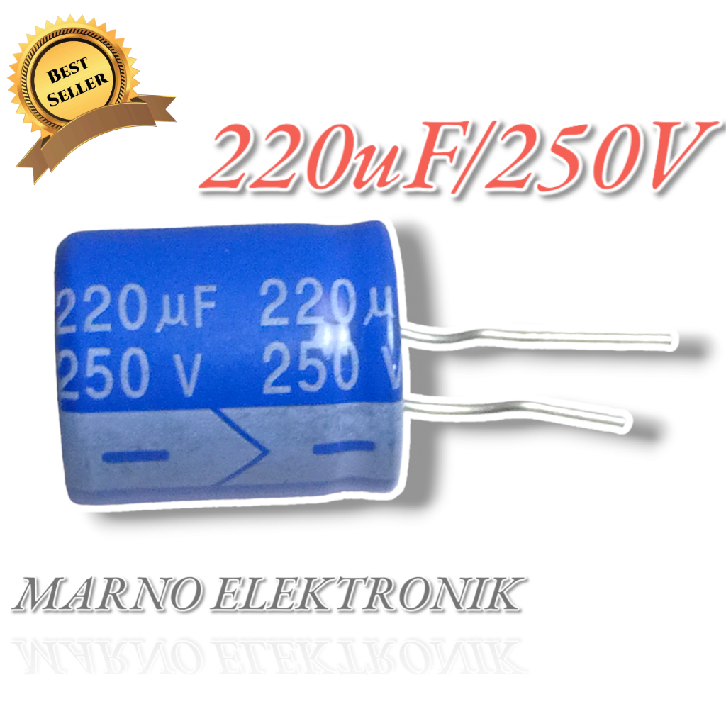 ELCO CAPASITOR 220UF 250V 220 UF 250 V 220 MIKRO MICRO KAPASITOR VOLT