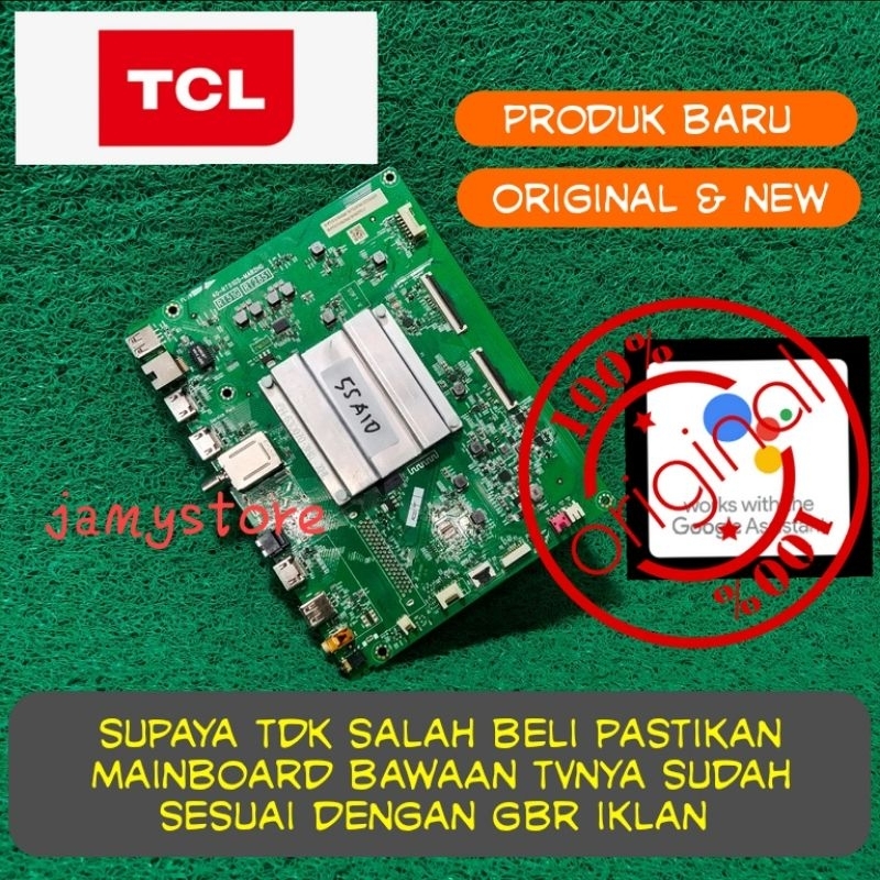 mainboard TCL android 55A10 barang baru