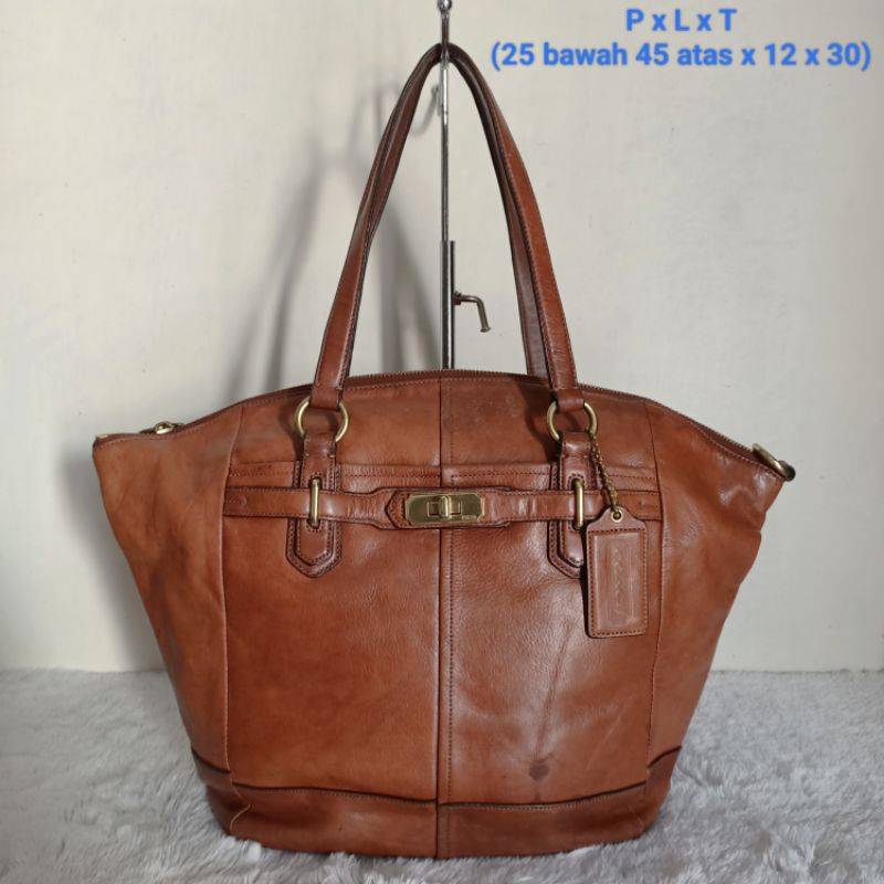 COACH Tote Shopper Bag Tas Kulit Preloved