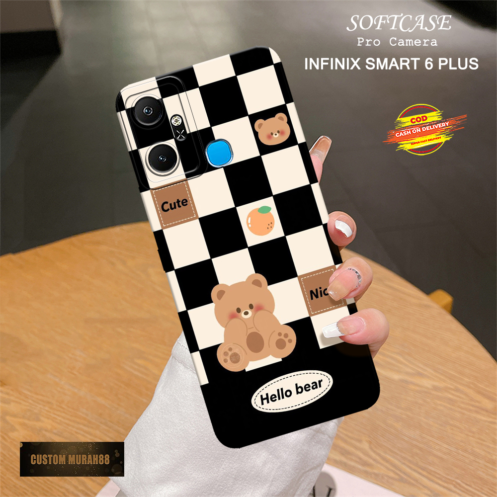 Case Infinix Smart 6 Plus - Fashion Case KARTUN - Casing Hp Infinix Smart 6 Plus - Softcase Infinix 