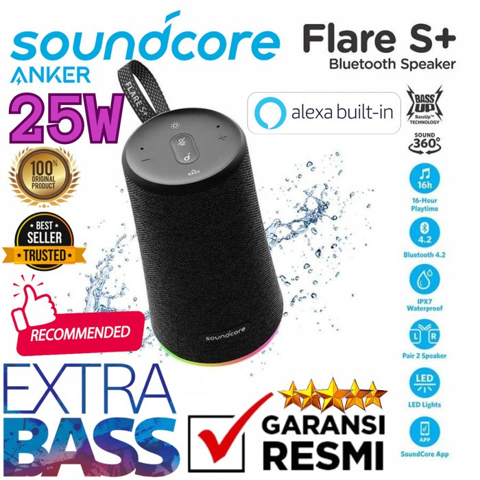 Anker Soundcore Flare S Plus S+ Speaker Bluetooth A3163 garansi resmi