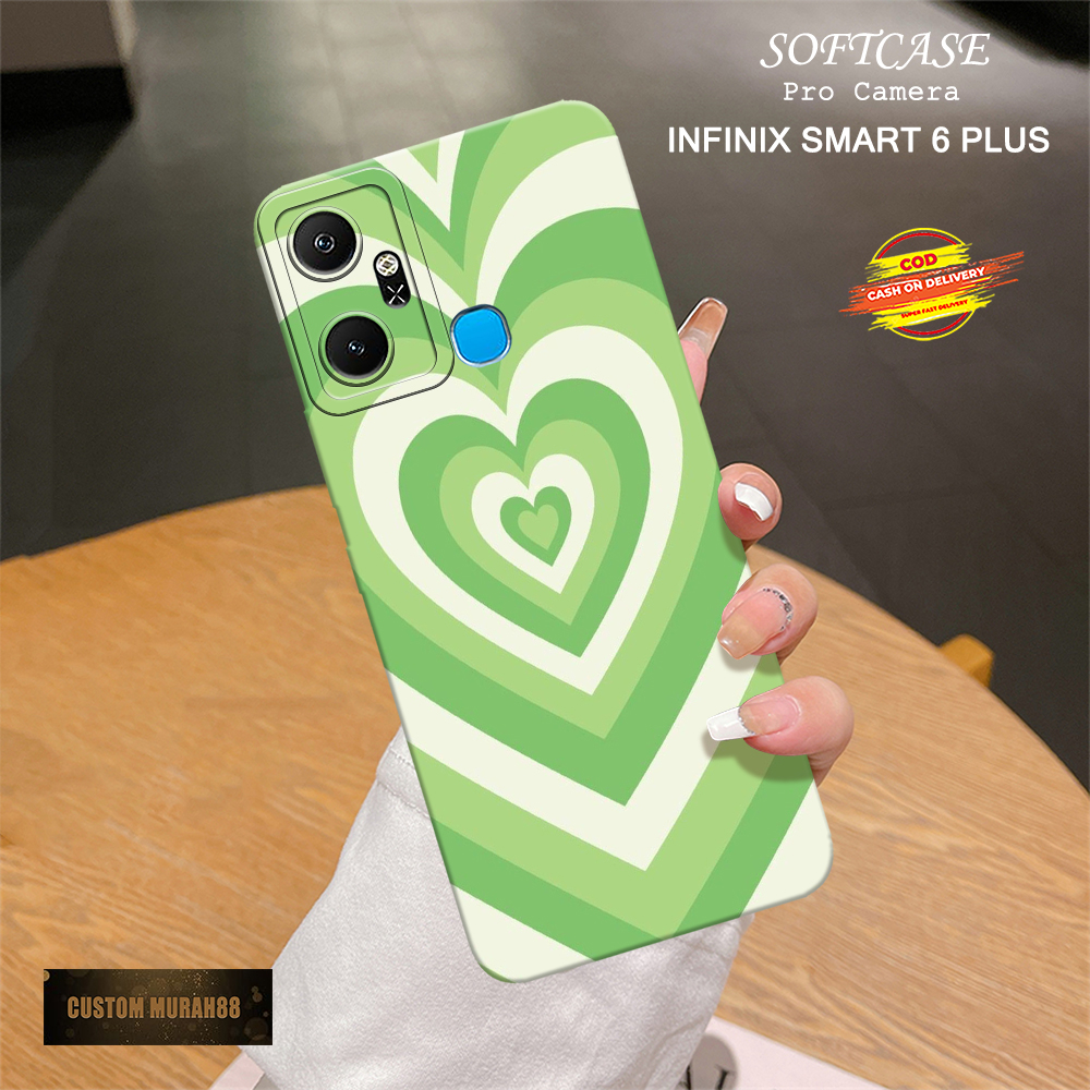 Case Infinix Smart 6 Plus - Fashion Case LOVE - Casing Hp Infinix Smart 6 Plus - Softcase Infinix Sm