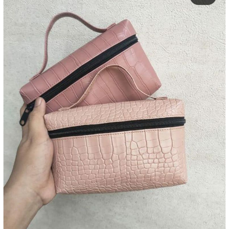 Kissy Croco Pouch Makeup Souvenir Pernikahan Souvenir Gathering Kantor Souvenir Perpisahan Souvenir 
