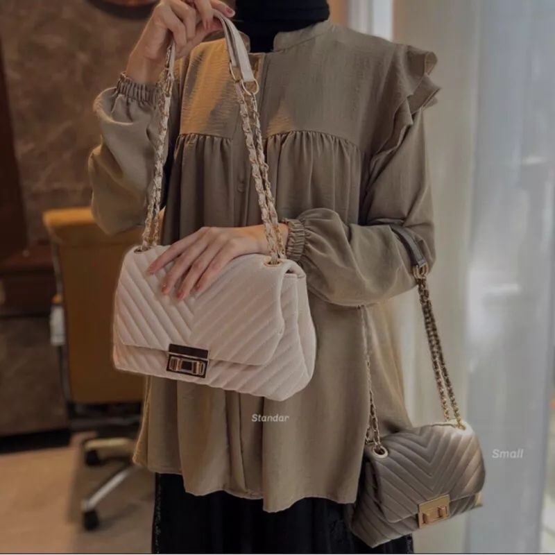 Kyoto Bag,Tas Wanita Premium,Shoulder Bag Kulit Sintetis,Tas Slempang Wanita Kekinian