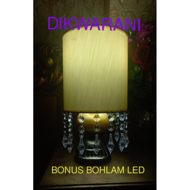 LAMPU DUDUK MINIMALIS KRISTAL/LAMPU HIAS/LAMPU MEJA/LAMPU DEKORASI/LAMPU KRISTAL