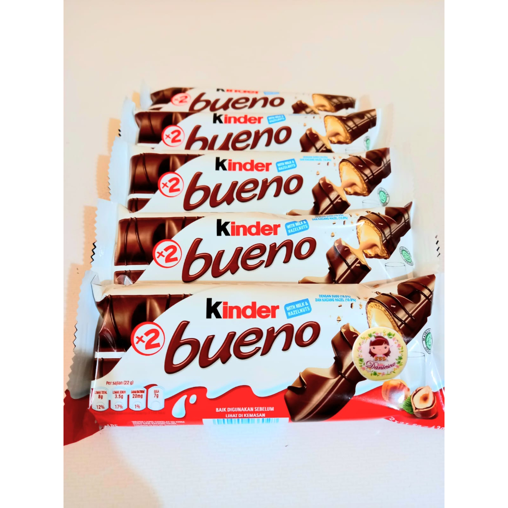 

.Kinder bueno milk hazelnut 43 gram ( ds bgr )