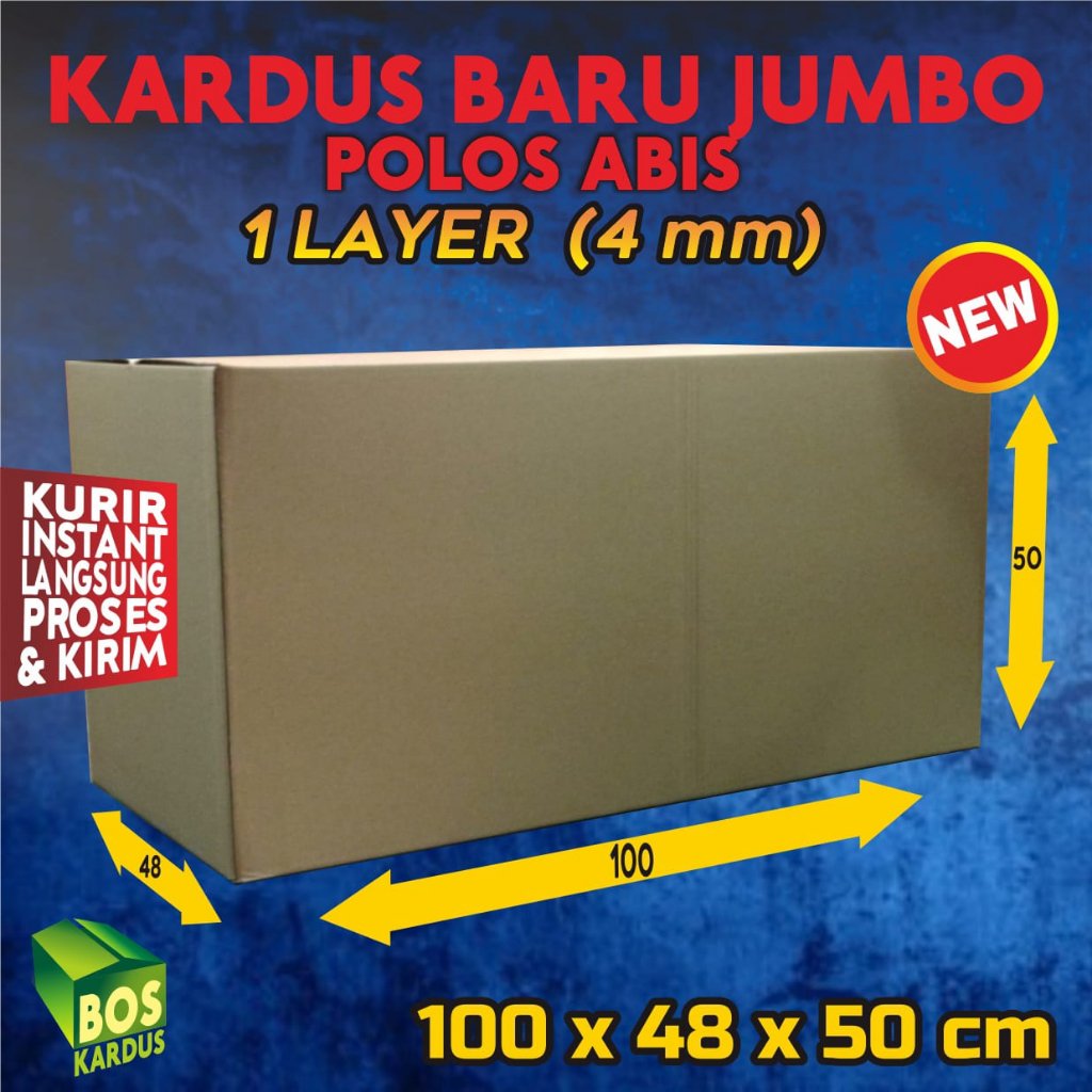 Kardus Besar Pindahan Jumbo Packing Bekas Dus Packaging Tebal Box Penyimpanan Kotak 1ply 2ply Baru 2