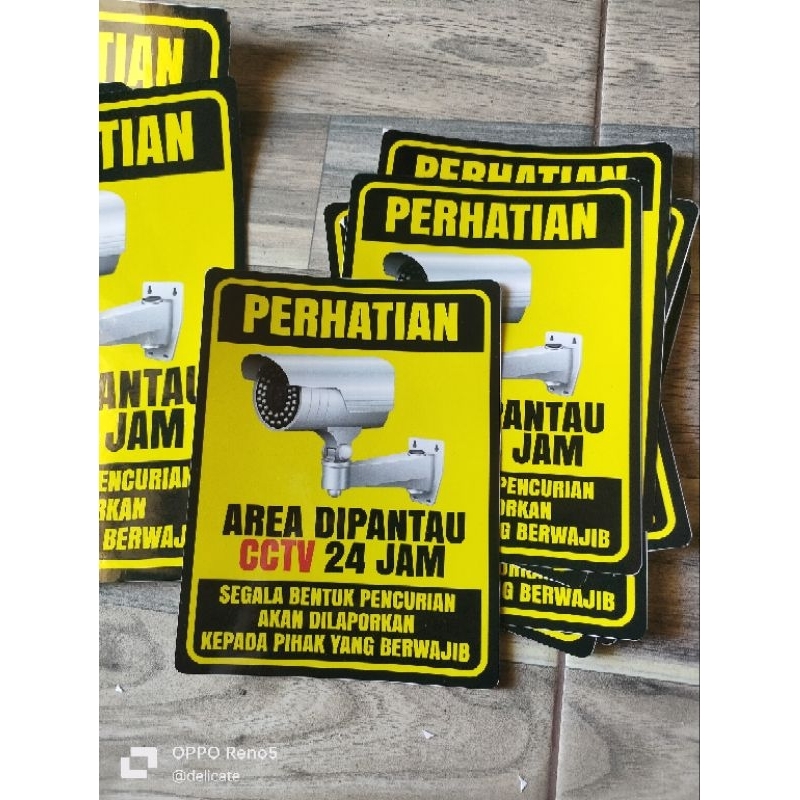 

Stiker Vynil Pengawasan CCTV bisa COD Termurah