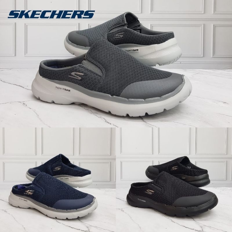 Sepatu Sandal Skechers Gowalk 6 Mule Man / Sepatu Sandal Pria / Skechers Pria