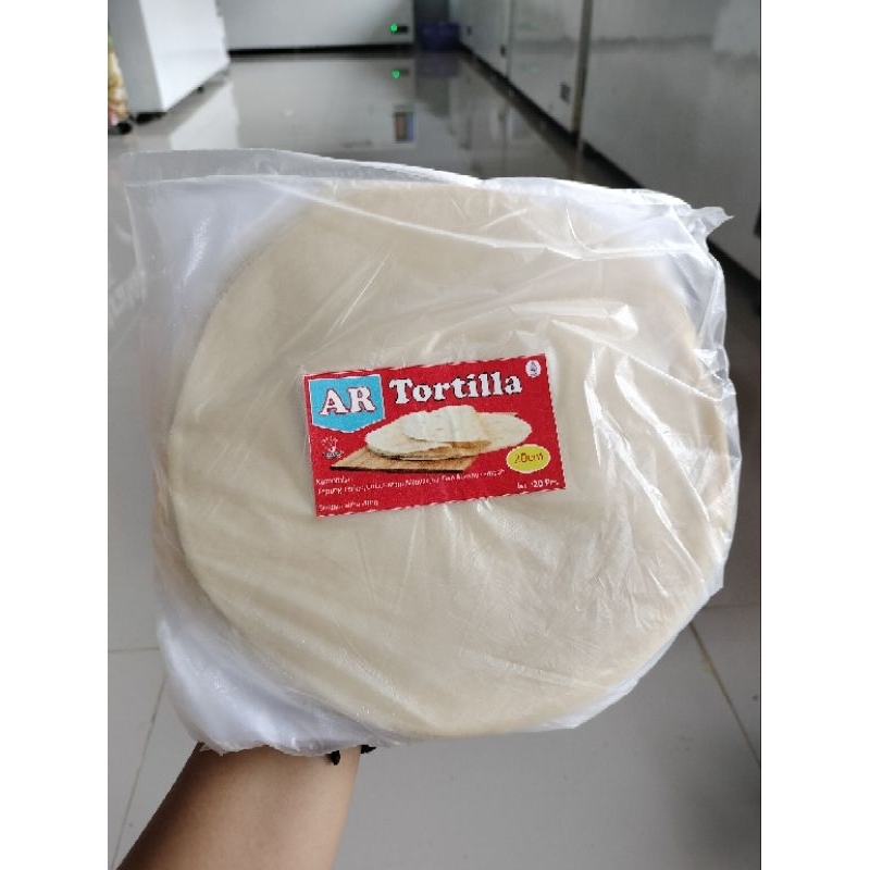 

Tortila Kulit kebab ukuran 20cm isi 20